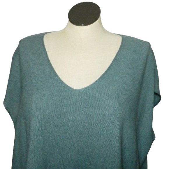 Eileen Fisher $178 Amal V-Neck Tunic Organic Linen Blend Sz 2X NWT! - Picture 2 of 4